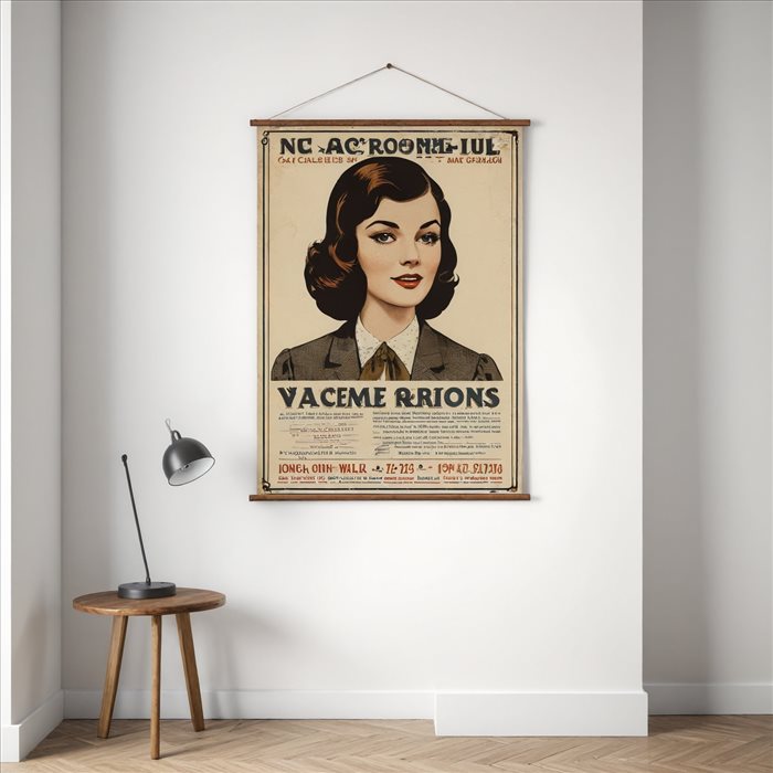 Intégrer une affiche vintage à la déco scandinave