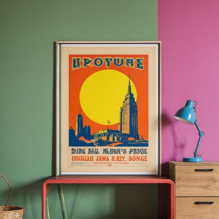 Affiche Vintage Bangkok : Décoration Exotique Simplifiée