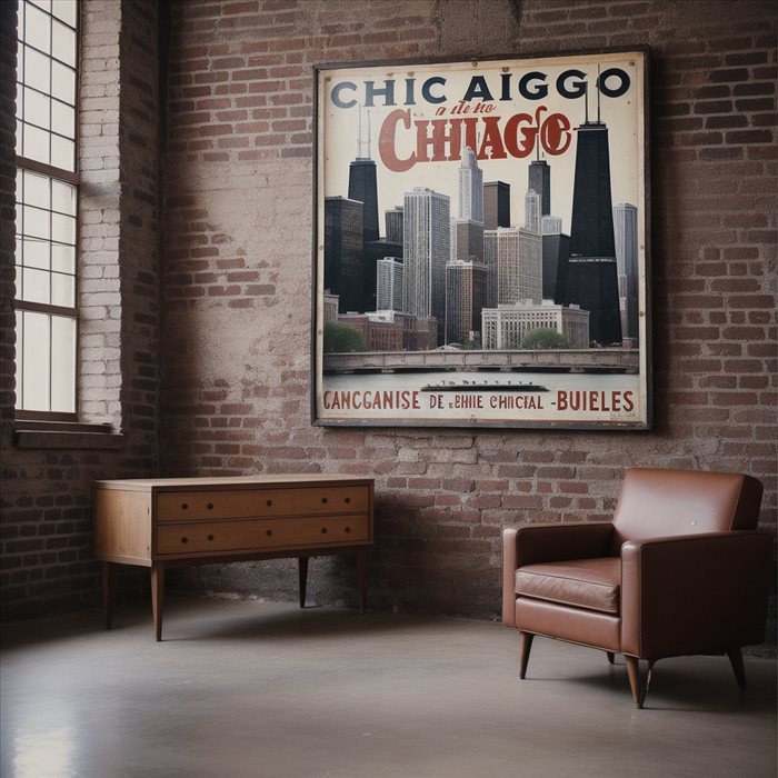 Affiches Vintage Chicago : Guide pour une Déco Industrielle