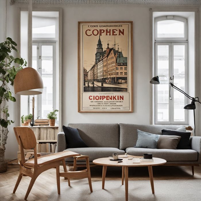 Affiche Vintage Copenhague : Boostez Votre Décor Scandinave