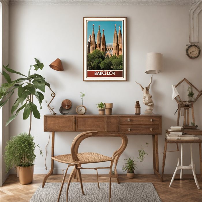 Affiche Vintage Barcelone : Boostez Votre Décor !